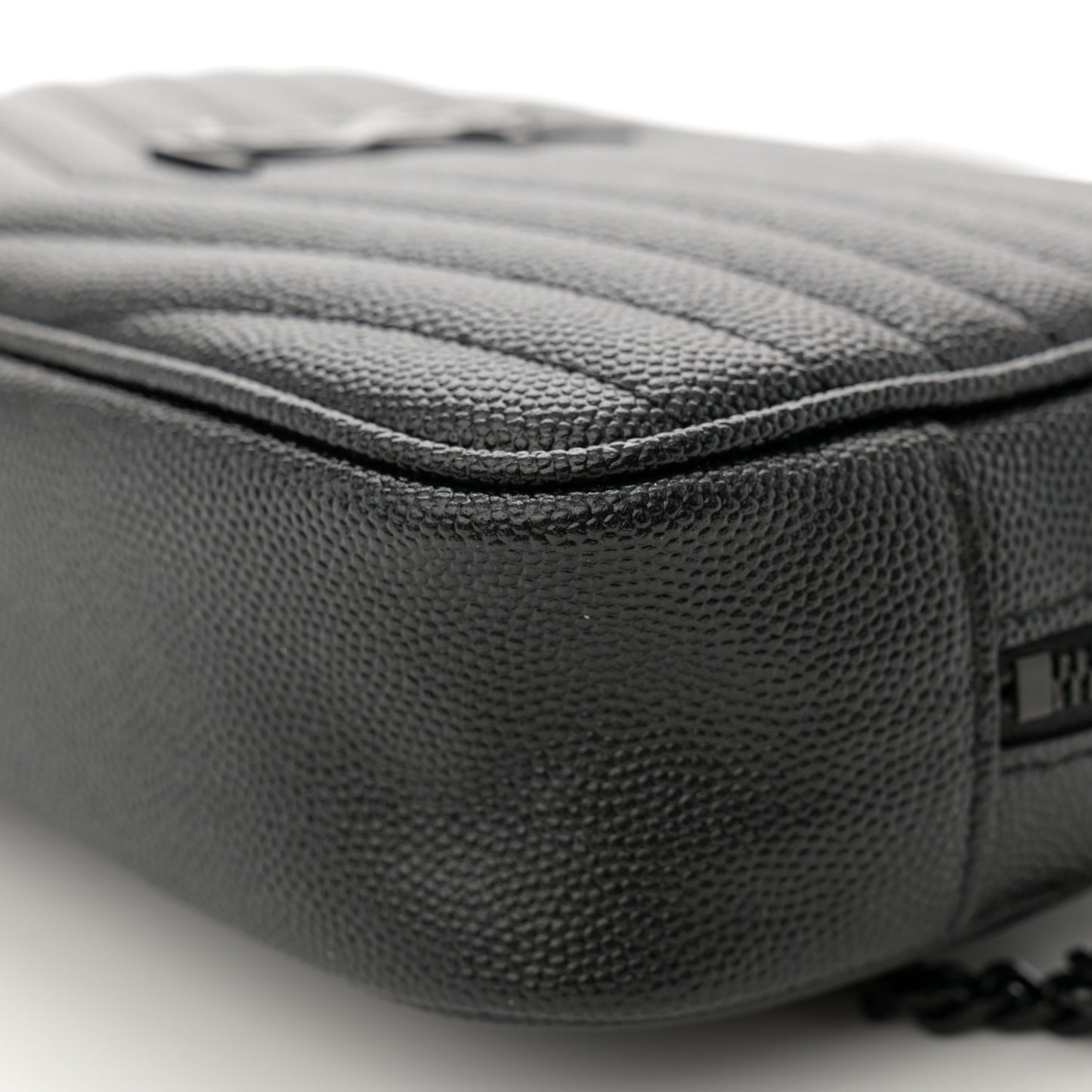 Grain De Poudre Matelasse Monochrome Monogram Mini Lou Camera Bag Black