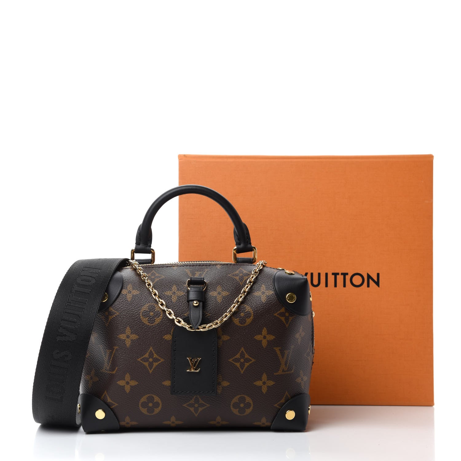 Louis Vuitton Monogram Petite Malle Souple Black 12 of 12
