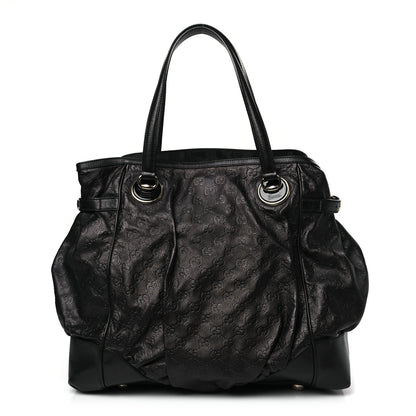 Gucci Guccissima Large Full Moon Tote Black 1 of 9