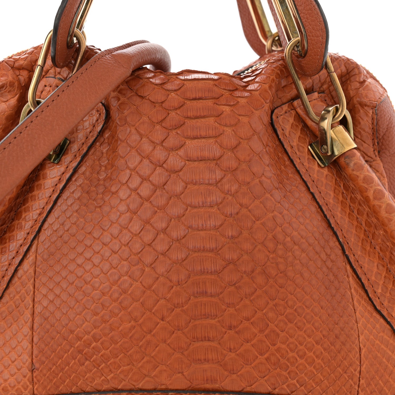 Chloe Snakeskin Medium Paraty Brown 8 of 14