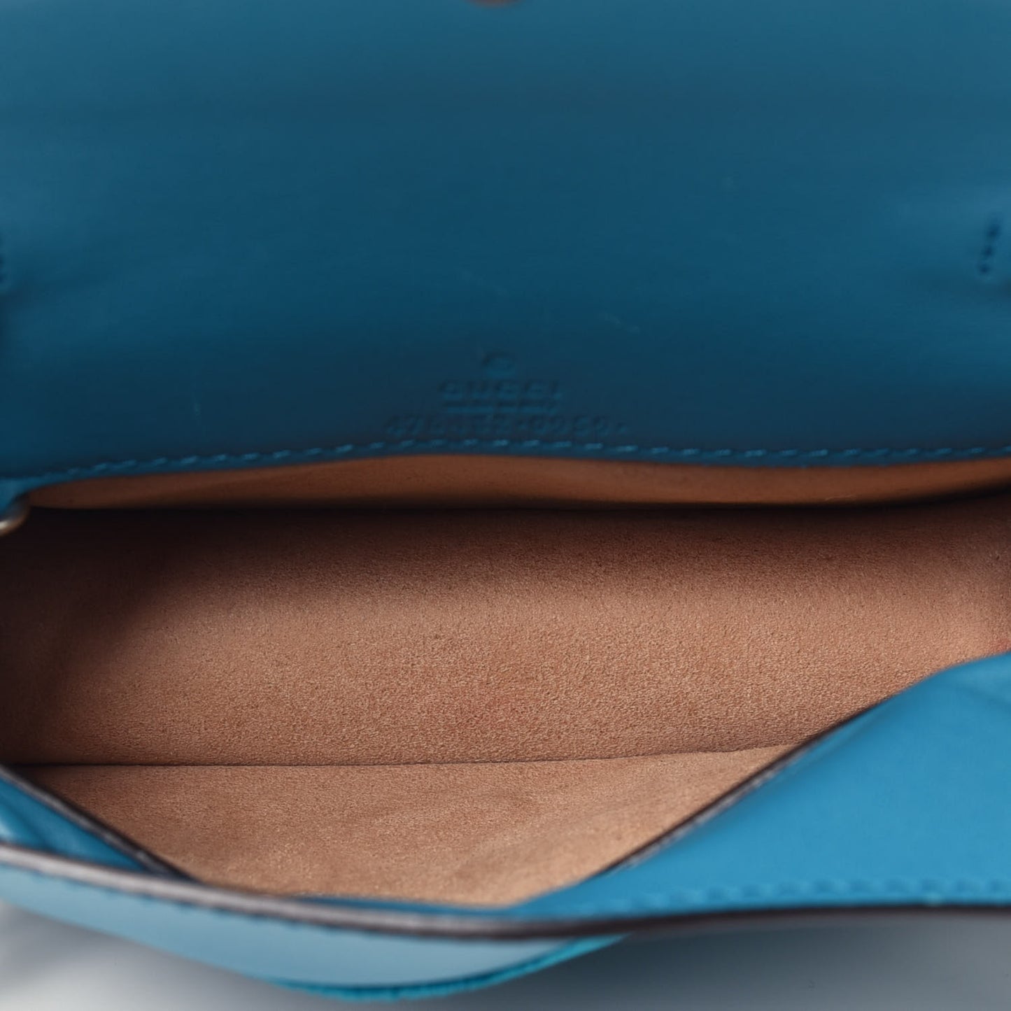 Velvet Super Mini Dionysus Shoulder Bag Pavone Cyan