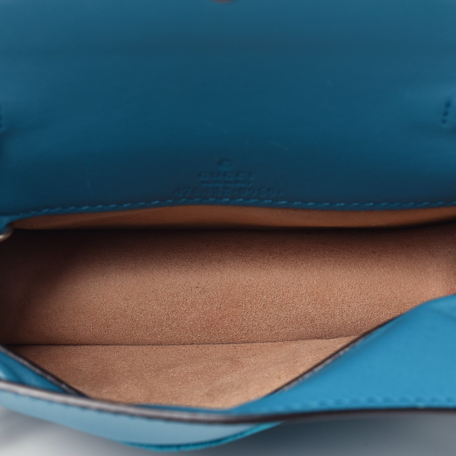 Gucci Velvet Super Mini Dionysus Shoulder Bag Pavone Cyan 5 of 9