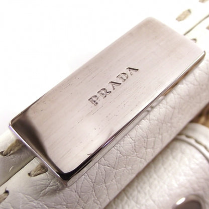 Prada Straw Belt Frame Shoulder Bag 9 of 10