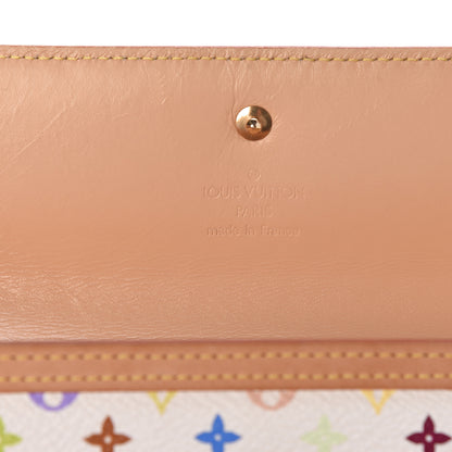 Louis Vuitton Monogram Multicolor Porte Tresor International Wallet White 6 of 7
