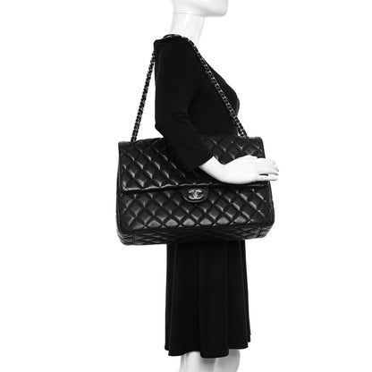 Chanel Caviar Quilted XXL Travel Flap Bag Black 2 of 10