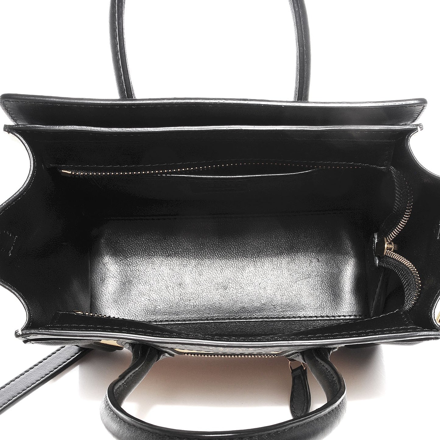 Smooth and Velluto Calfskin Nano Tri-Color Luggage Vanilla
