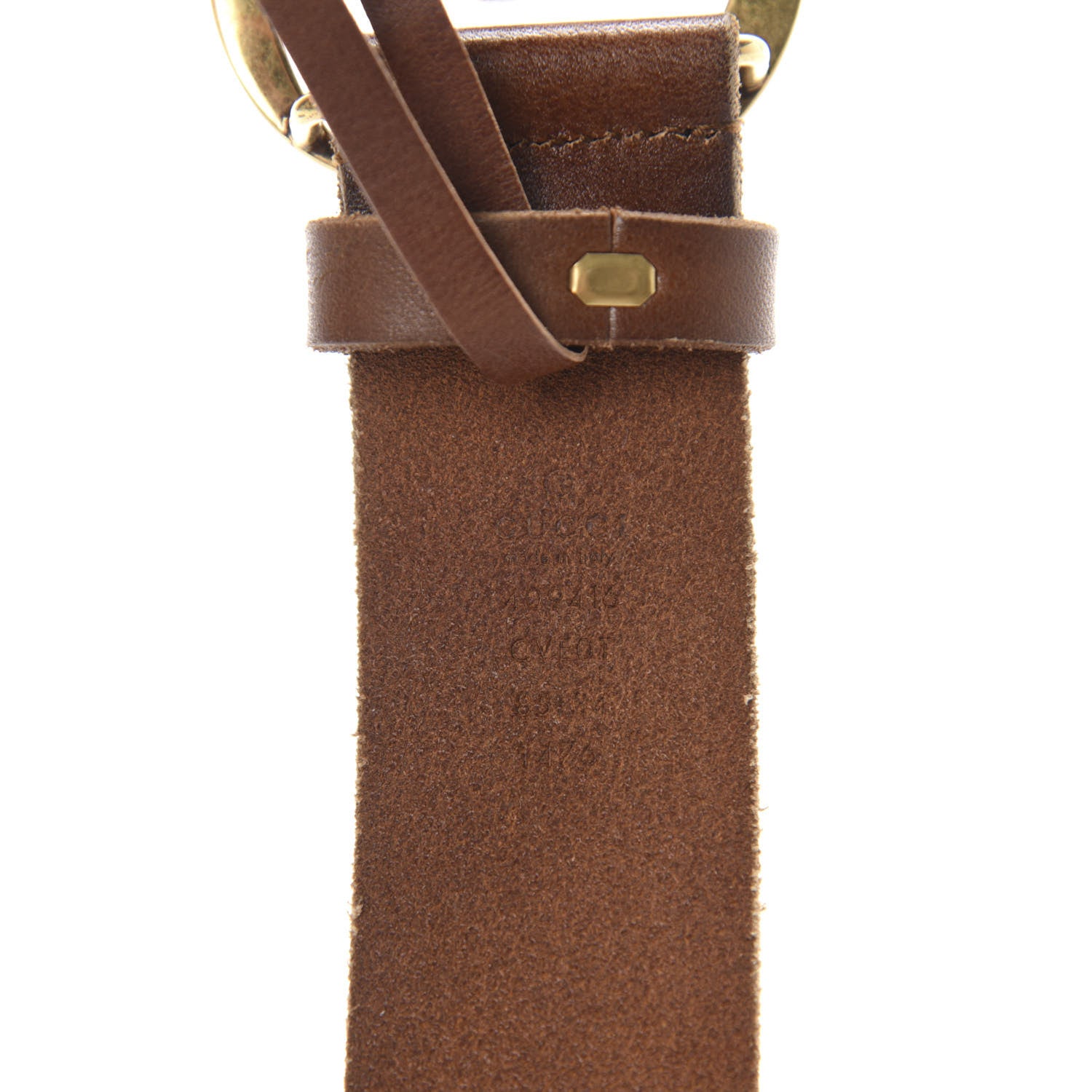 Gucci Faded Calfskin Double G 40mm Belt 85 34 Cuir 3 of 3