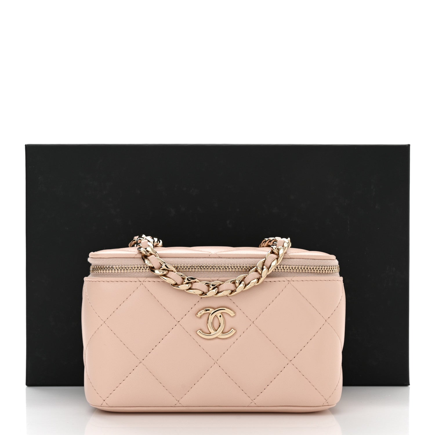 Chanel Lambskin Vanity Case Light Pink 11 of 11