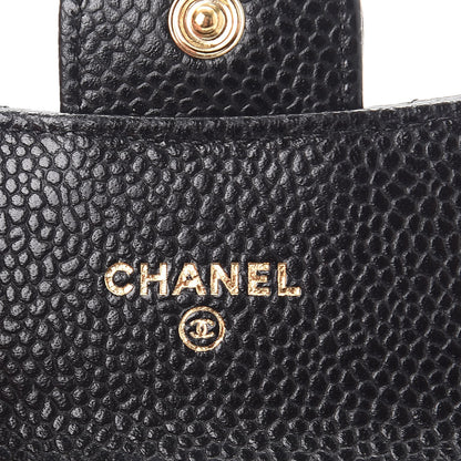 Chanel Caviar Quilted Flap Card Holder Black 6 of 9