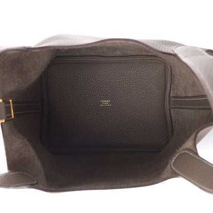 Hermes Taurillon Clemence Picotin Lock 18 PM Etoupe 5 of 11