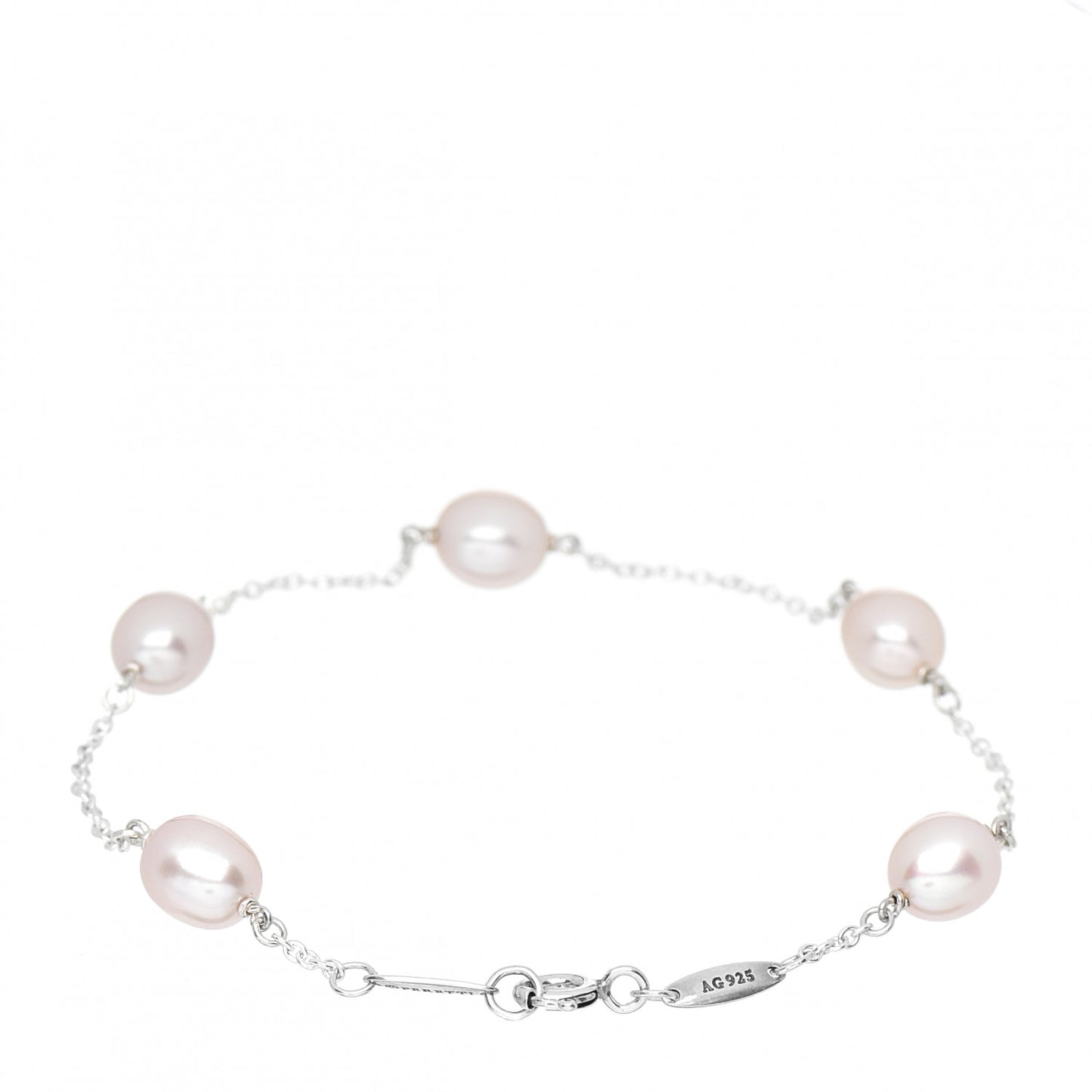 Sterling Silver Pink Pearl Elsa Peretti Pearls by the Yard Bracelet