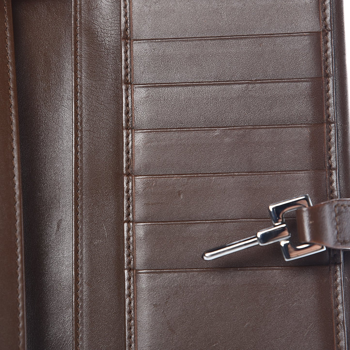 Monogram Calfskin Blake Continental Wallet Dark Brown