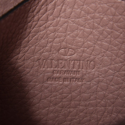 Valentino Garavani Pebbled Calfskin Medium Rockstud Flip Lock Crossbody Bag Water Rose 6 of 7