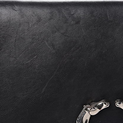 Gucci Calfskin Ribot Horse-Heads Clutch Black 15 of 18