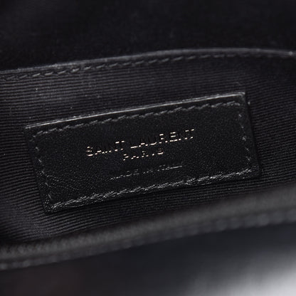 Saint Laurent Calfskin Matelasse Monogram Lou Camera Bag Black 6 of 10
