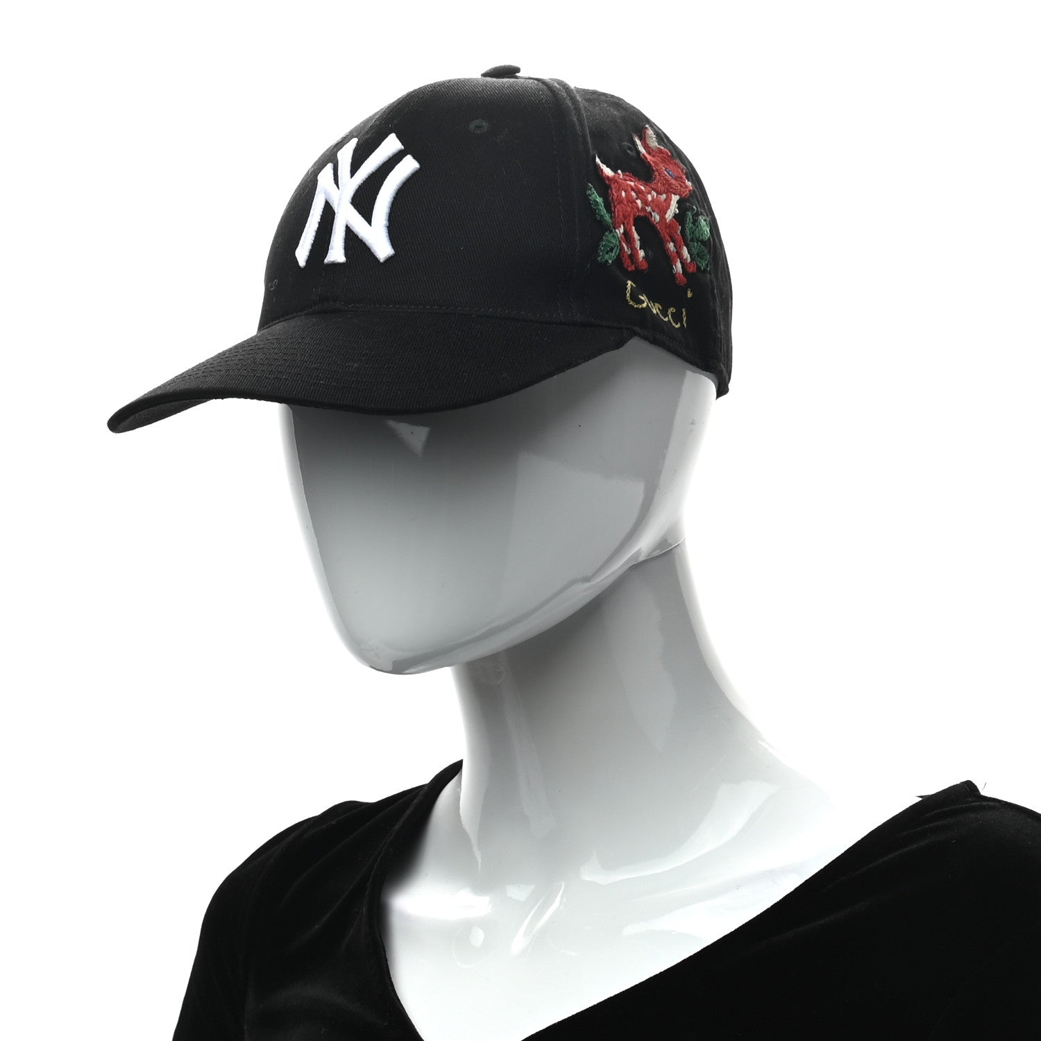 Gucci X MLB Cotton NY Yankees Baseball Hat 55-59 2 of 10