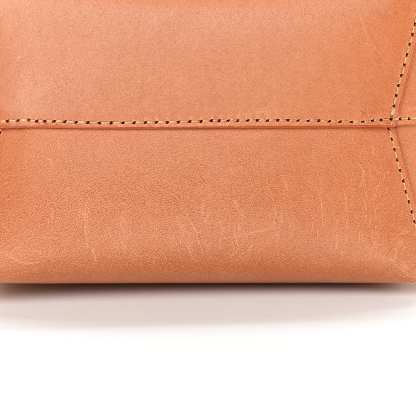Vegetable Tanned Calfskin Mini Bucket Bag Camello Rosa