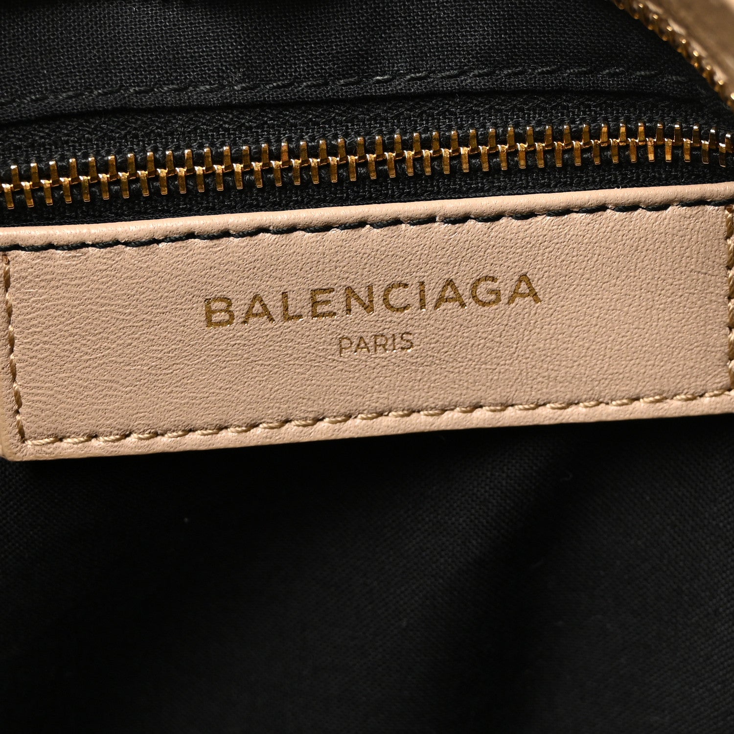 Balenciaga Shiny Goatskin Gold Metallic Edge Hardware City Beige Sahara 10 of 17