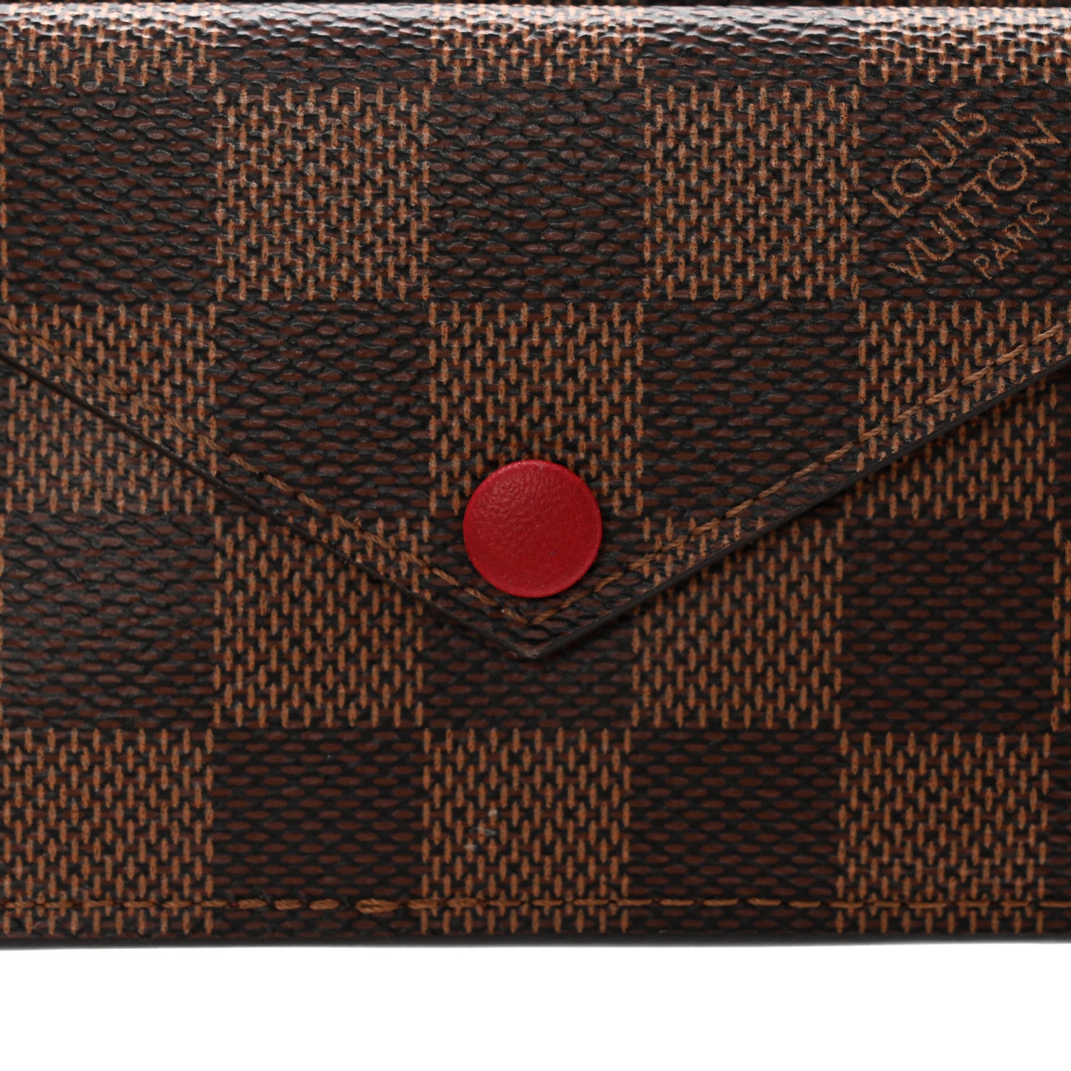 Louis Vuitton Damier Ebene Recto Verso Card Holder Red 7 of 14