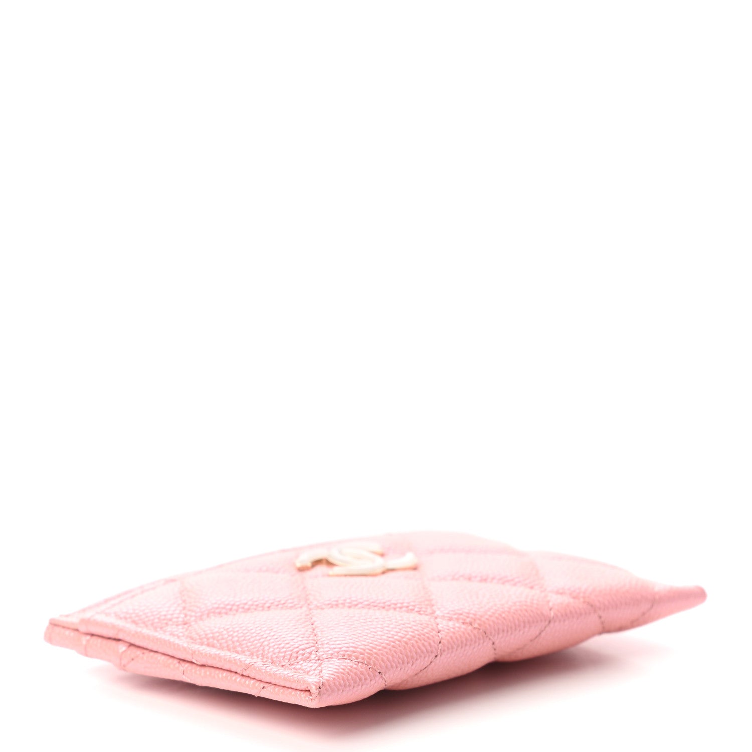 Chanel Iridescent Caviar Quilted Card Holder Rose Pink 4 of 8