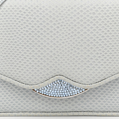 Judith Leiber Crystal Lizard Embossed Evening Bag Light Blue 7 of 9
