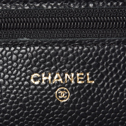 Chanel Caviar Quilted Wallet On Chain WOC Black 7 of 11