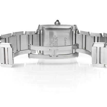 Cartier Stainless Steel 28mm Tank Francaise Automatic Watch 6 of 7