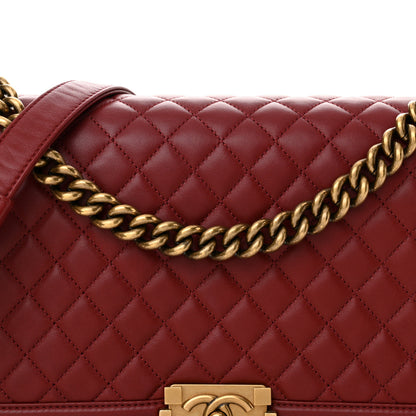 Chanel Lambskin Quilted New Medium Boy Flap Red 8 of 11
