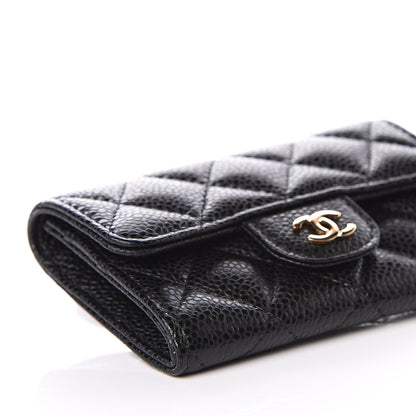 Chanel Caviar Quilted Flap Card Holder Black 8 of 11