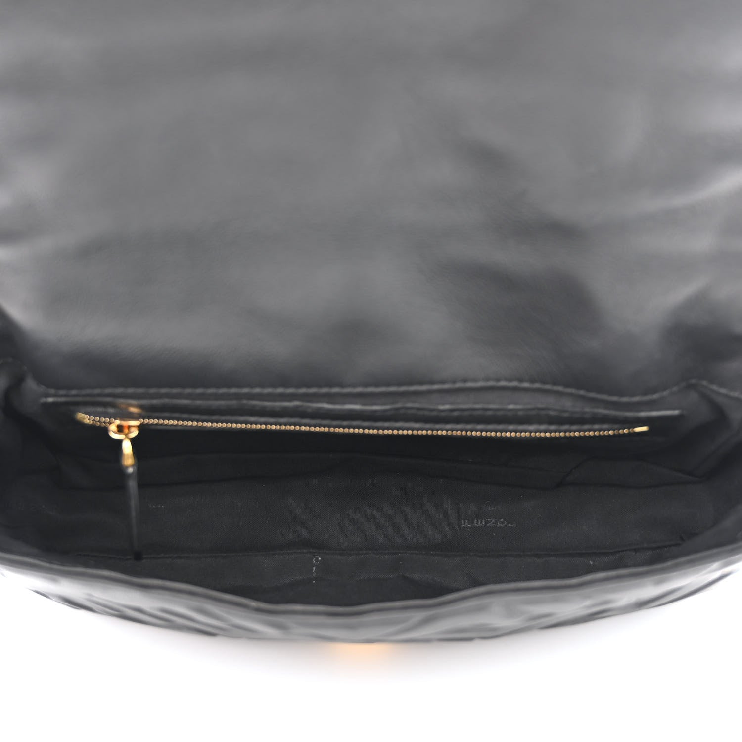 Fendi Nappa FF 1974 Embossed Baguette Black 5 of 10