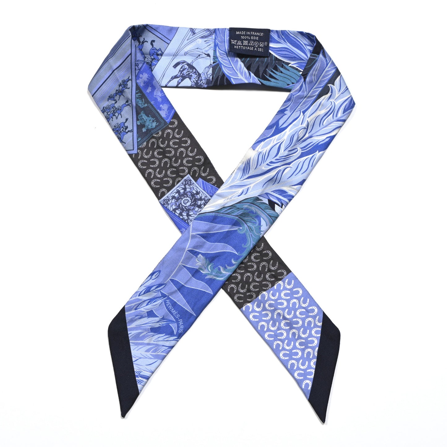 Silk Cheval Phoenix Twilly Marine Ciel Cobalt