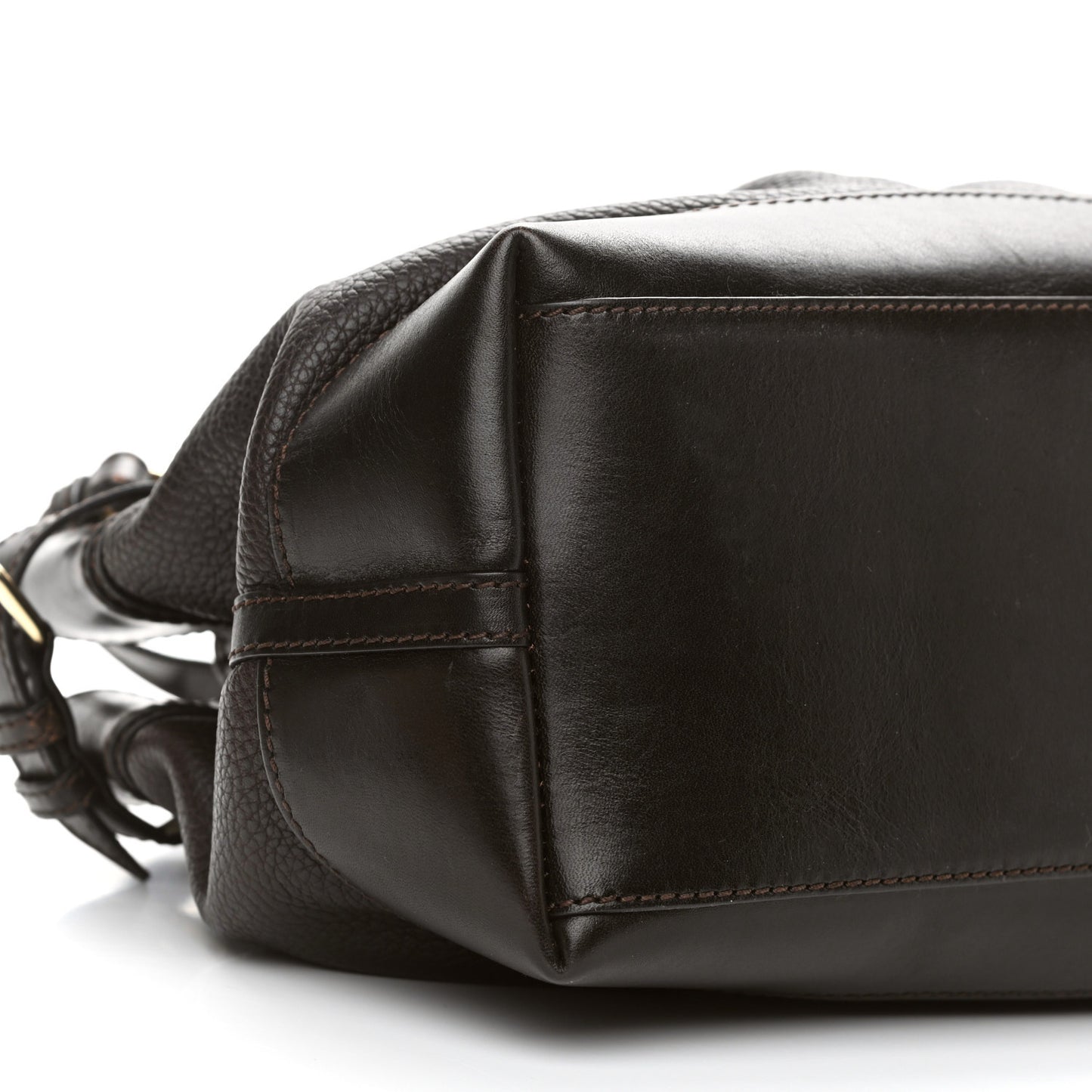 Bridle Calfskin Hepburn Satchel Brown
