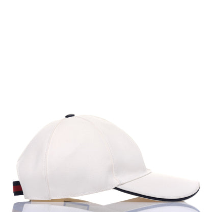 Gucci Canvas Web Baseball Hat S 57 White 4 of 8
