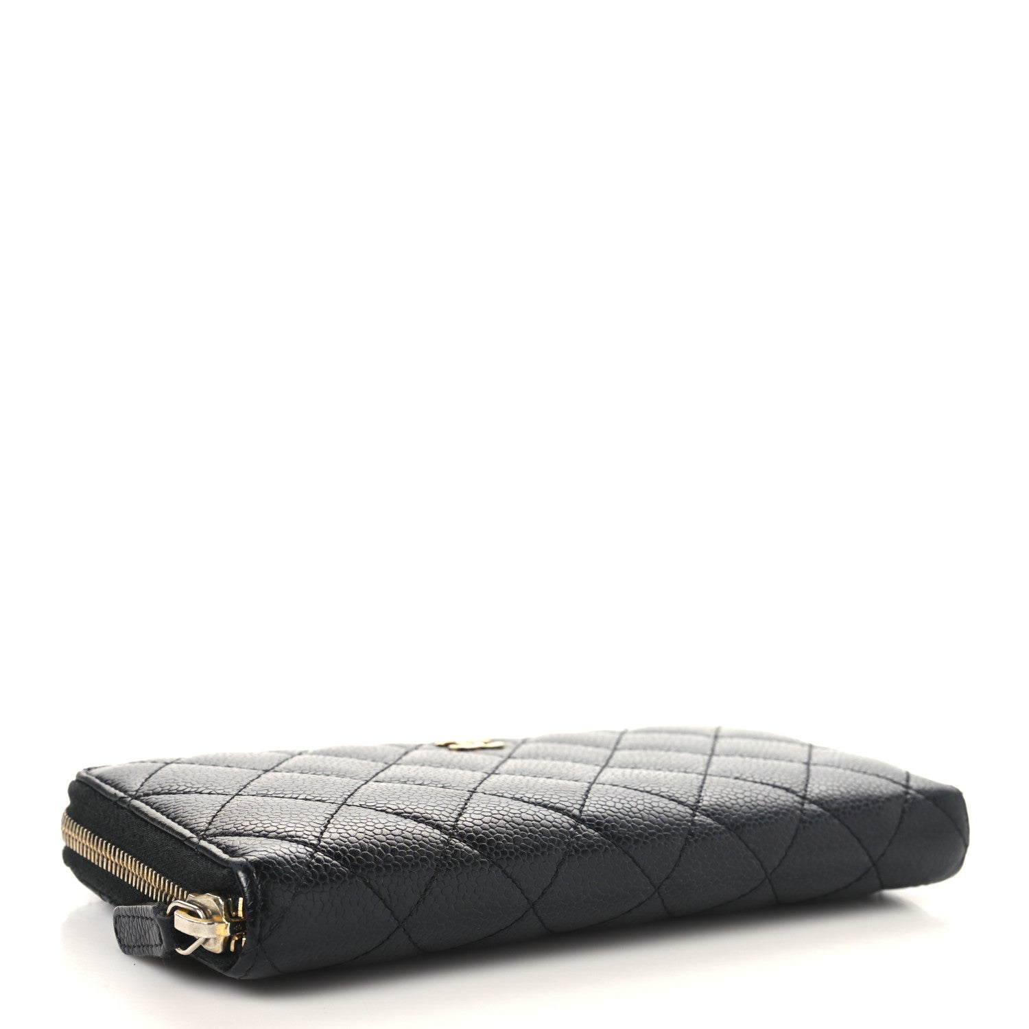 Chanel Caviar Quilted Large Gusset Zip Around Wallet Black 4 of 11