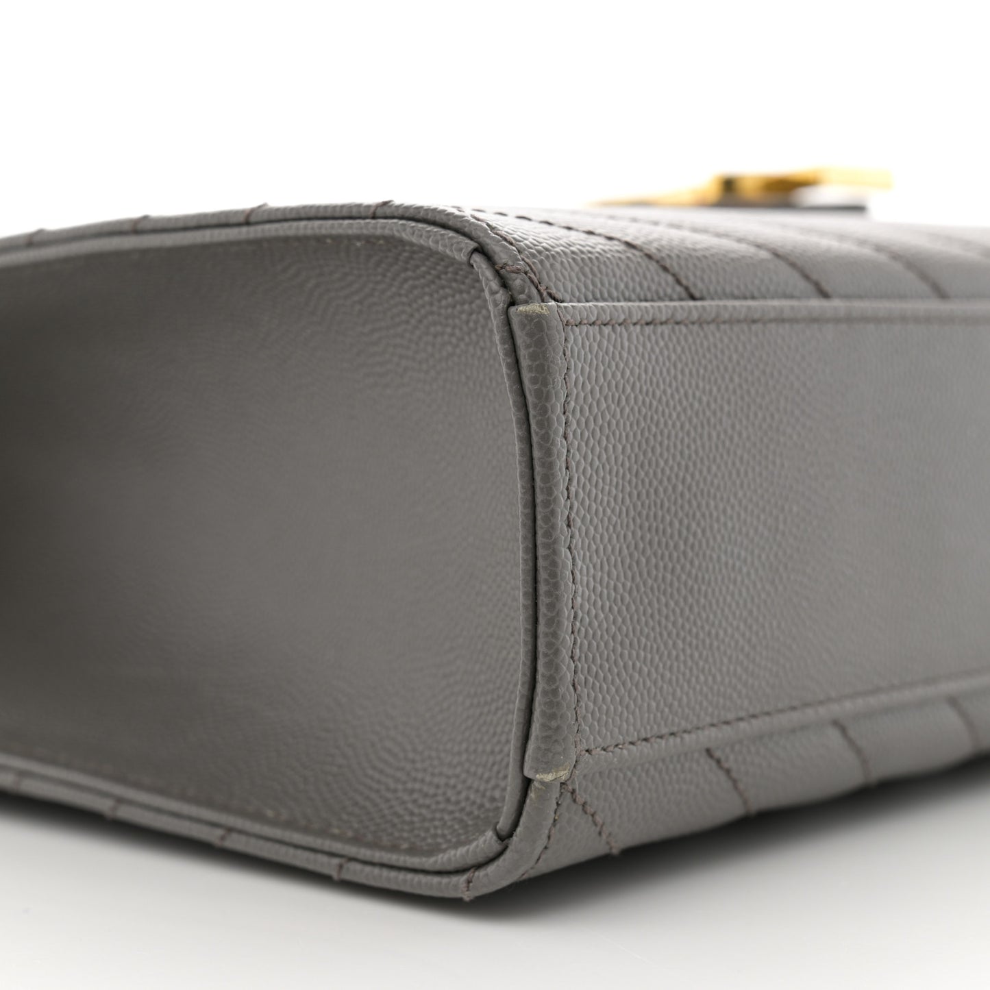 Grain De Poudre Matelasse Chevron Large Monogram Satchel Earth