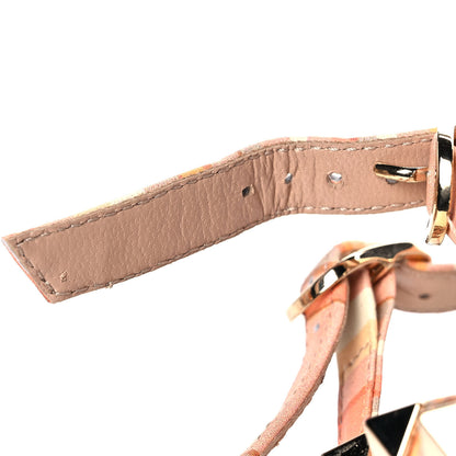 Valentino Garavani Nappa Native Couture 1975 Rockstud Ankle Strap 65mm Pumps 38 Mandarin Sorbet 8 of 10