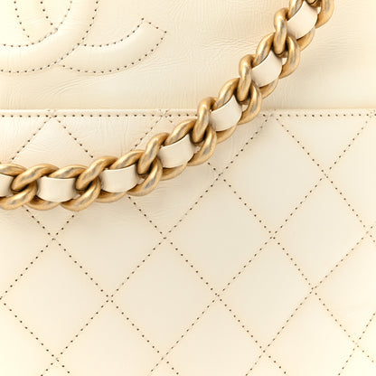 Chanel Crumpled Calfskin En Vogue Rope Hobo Bag White 8 of 15