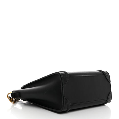 Celine Smooth Calfskin Nano Luggage Black 4 of 10