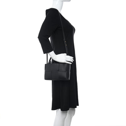Bottega Veneta Grained Calfskin Maxi Intrecciato Mini Arco Tote Black 2 of 9