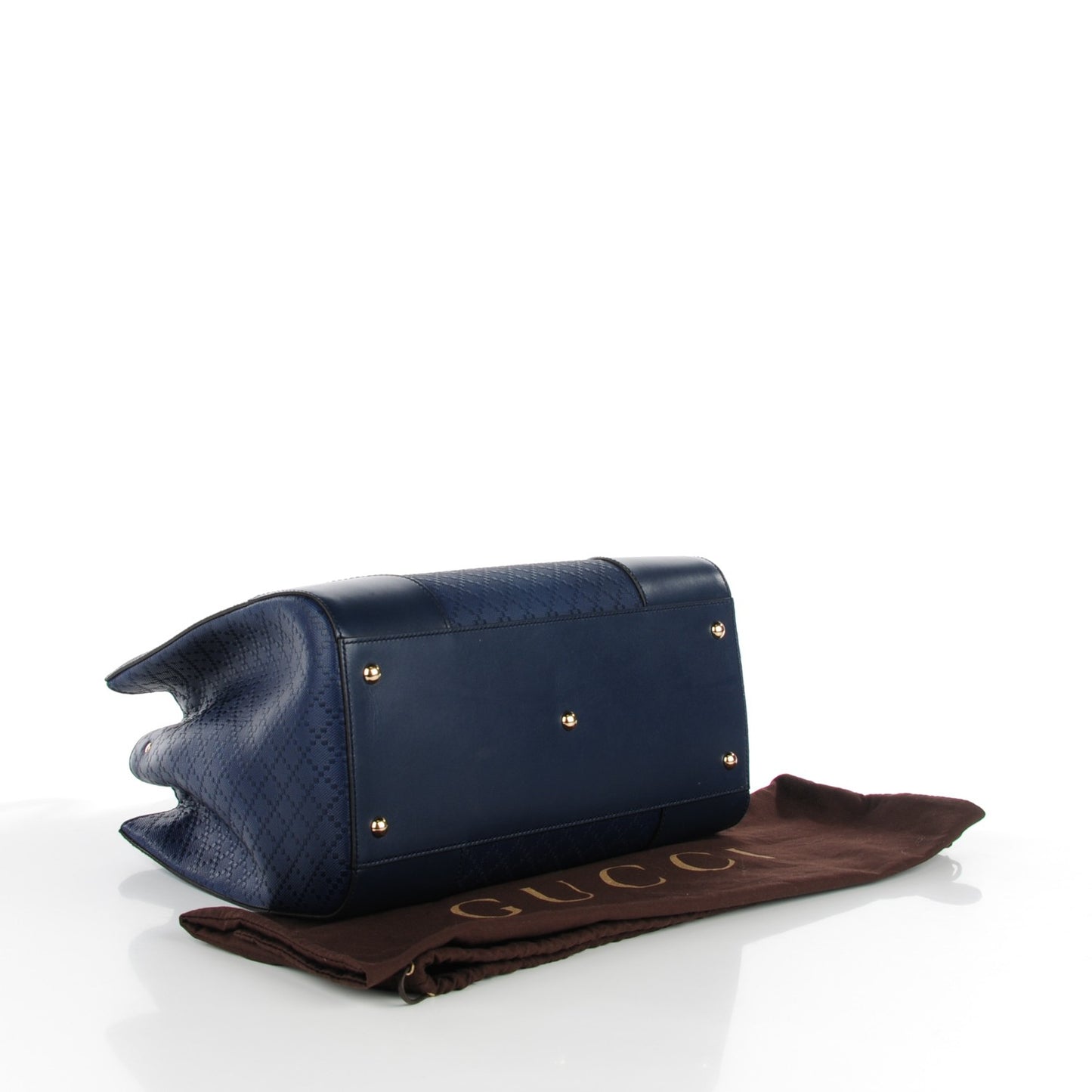 Hilary Lux Bright Diamante Medium Top Handle Bag Classic Marine