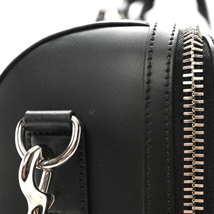 Gucci Soft GG Supreme Monogram Appia Calfskin Web Large Carry On Duffle Bag Black Grey 13 of 16