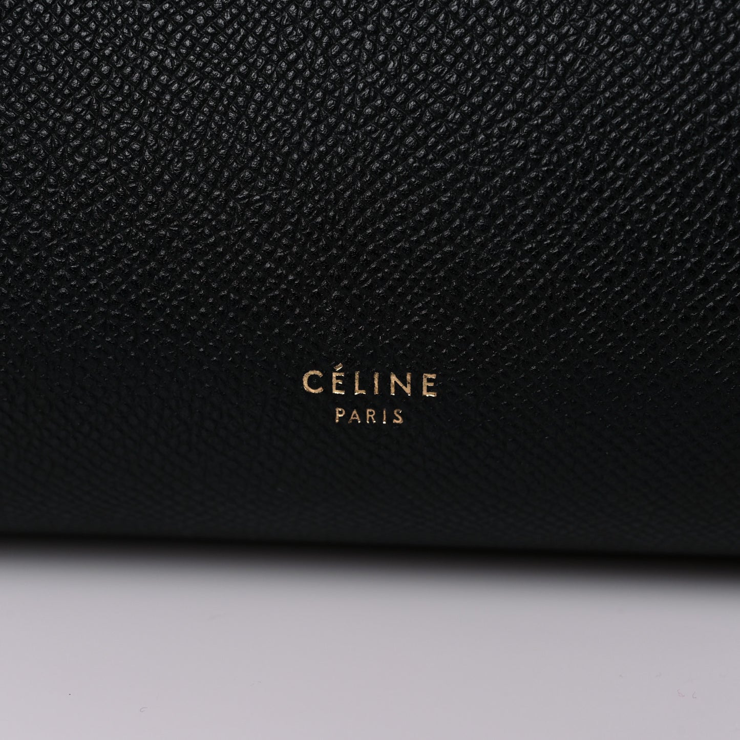 Baby Grained Calfskin Micro Belt Bag Black