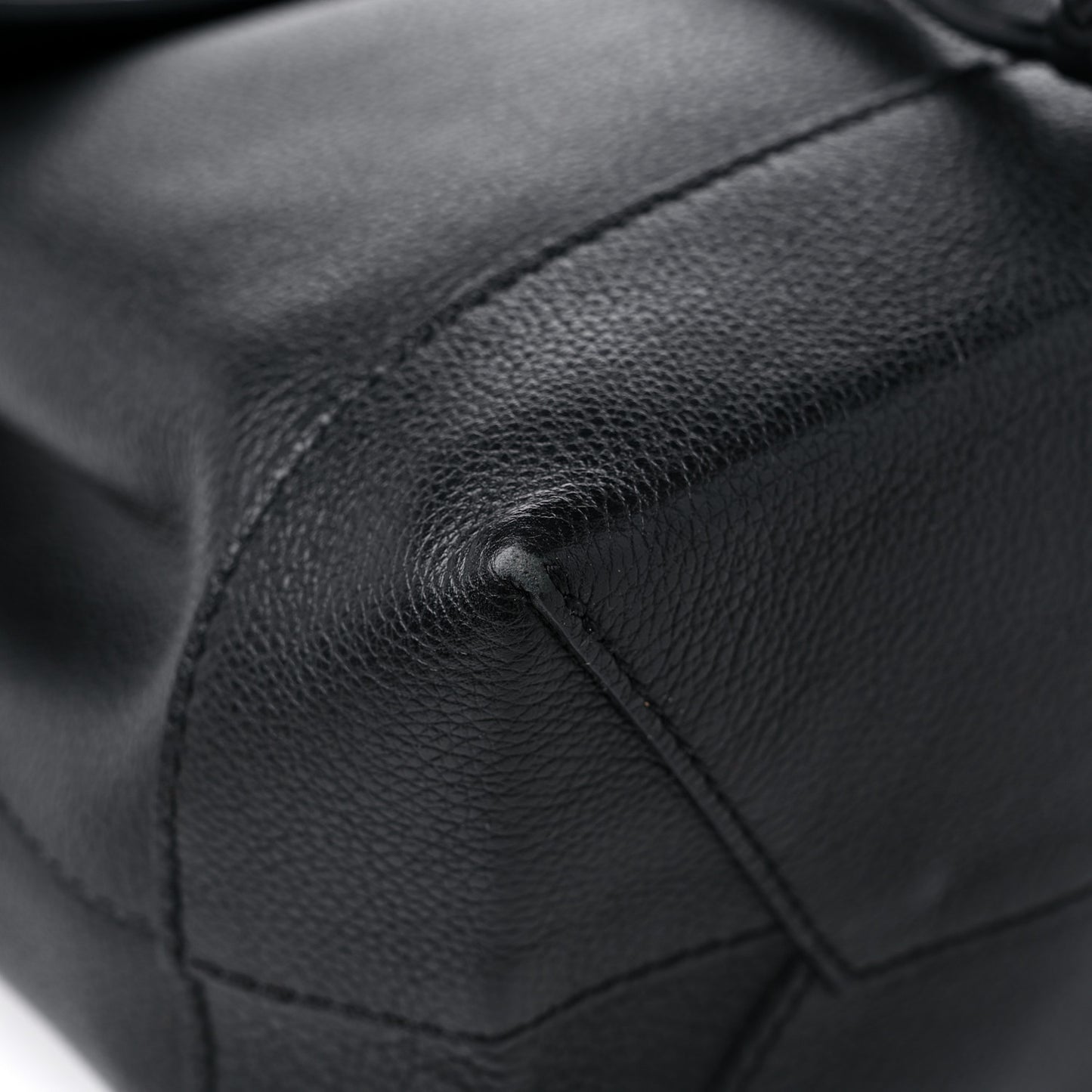 Calfskin Lockme Backpack Black