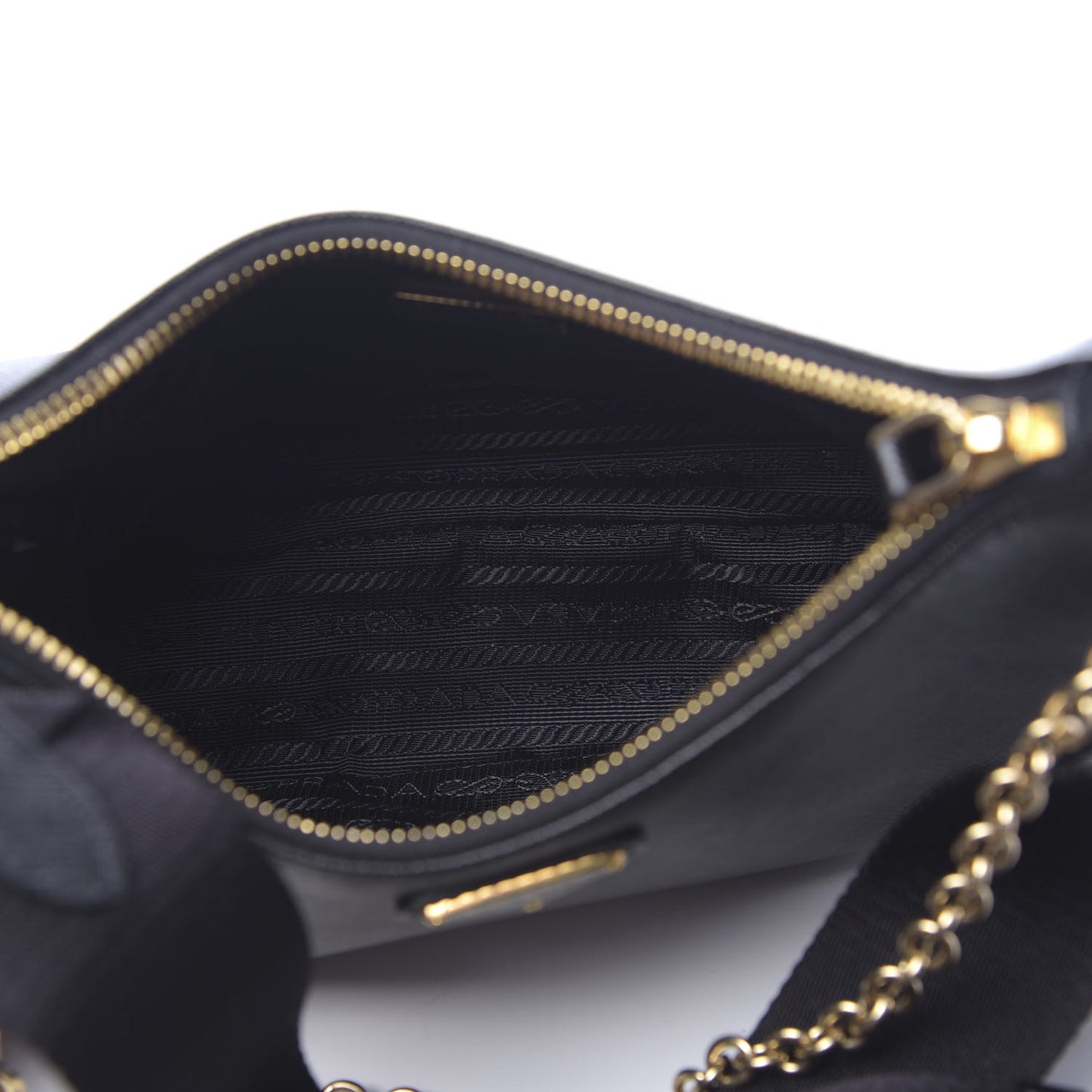 Saffiano Lux Re-Edition 2005 Shoulder Bag Black