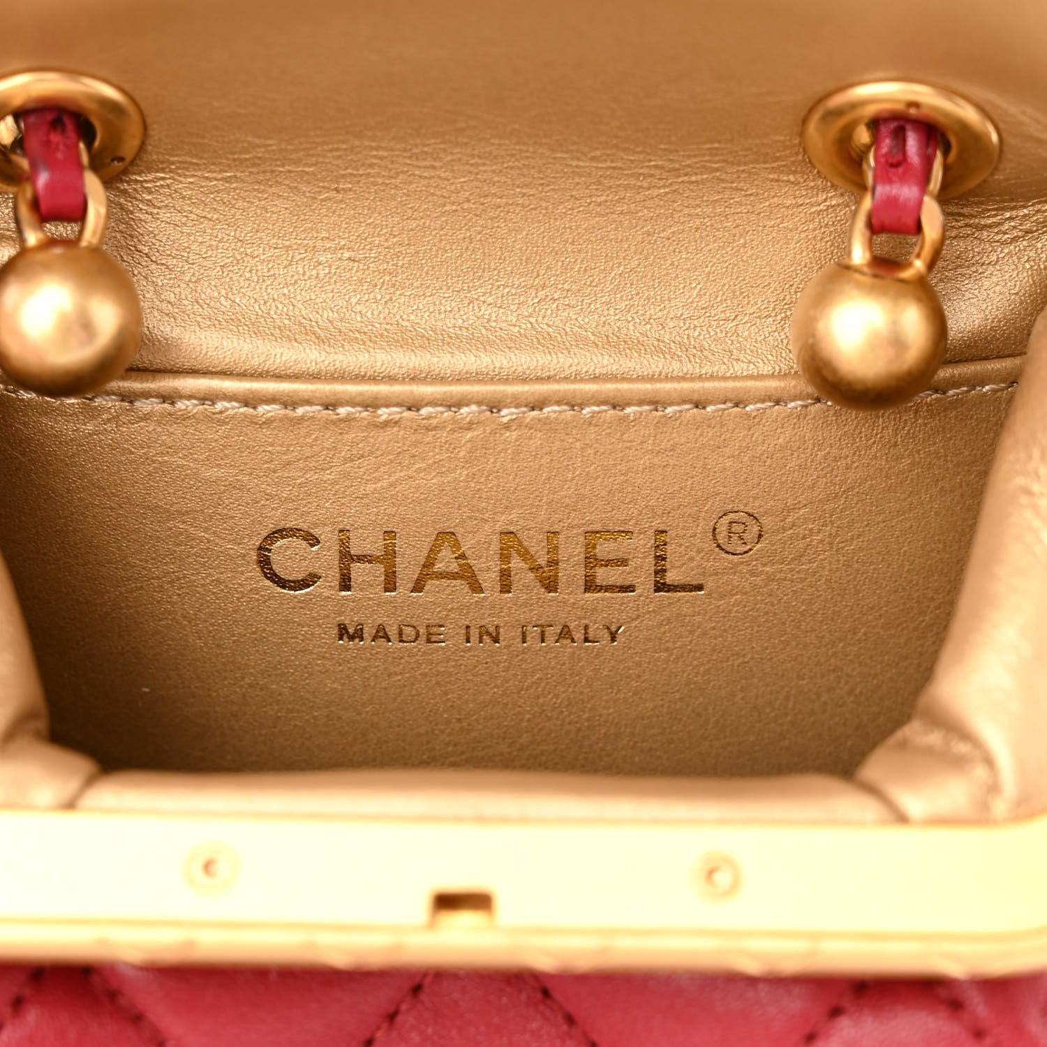Chanel Lambskin Quilted Small My Crush Bag Red 6 of 9