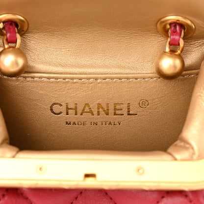 Chanel Lambskin Quilted Small My Crush Bag Red 6 of 9
