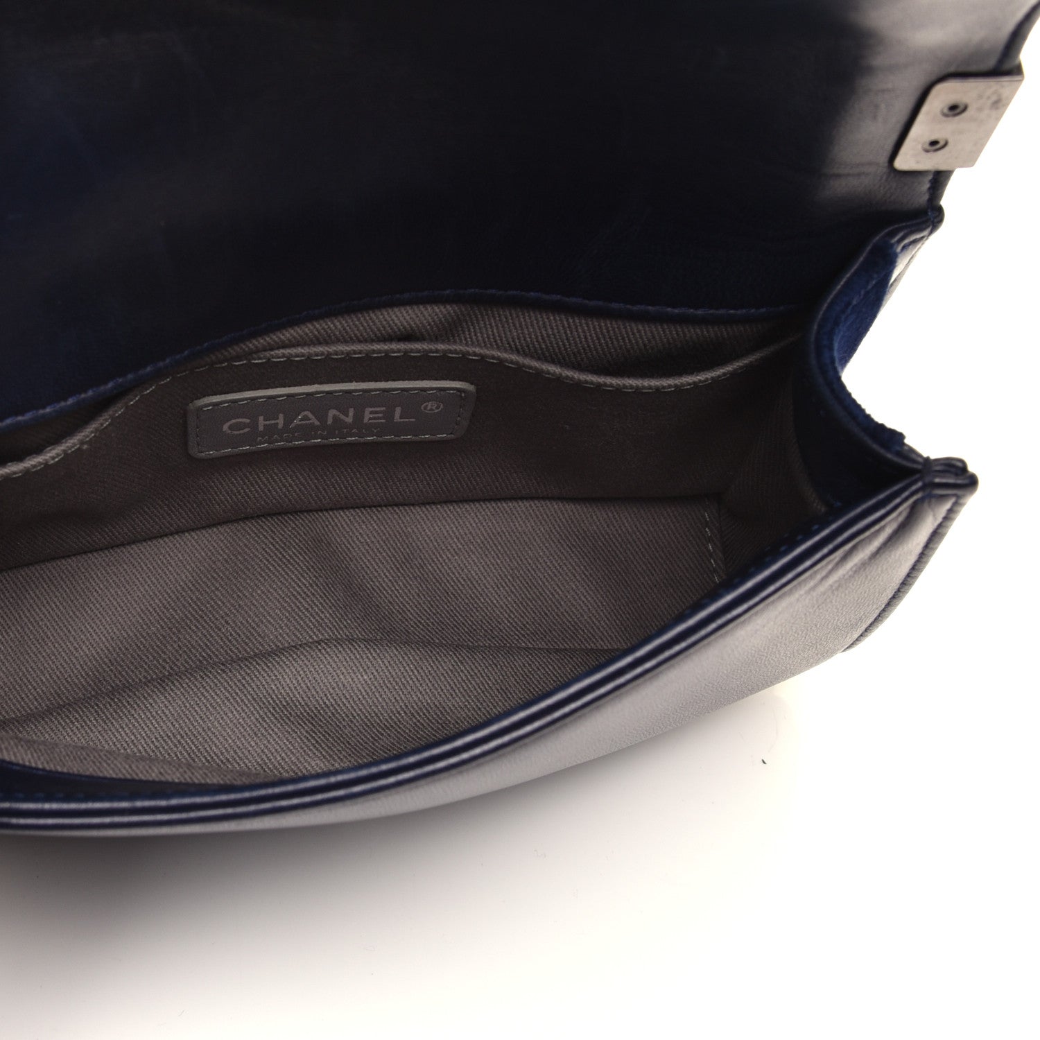 Chanel Velvet Quilted Small Boy Flap Blue 5 of 9