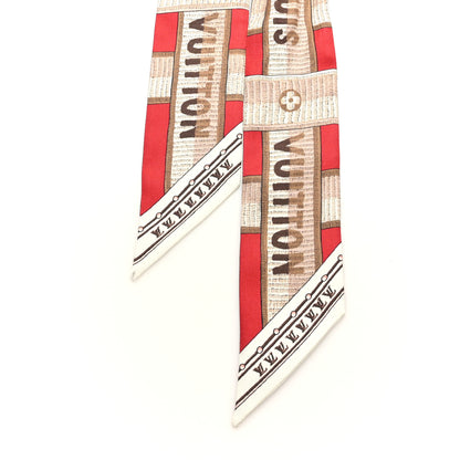 Louis Vuitton Silk Monogram LV Details BB Bandeau Red 2 of 3