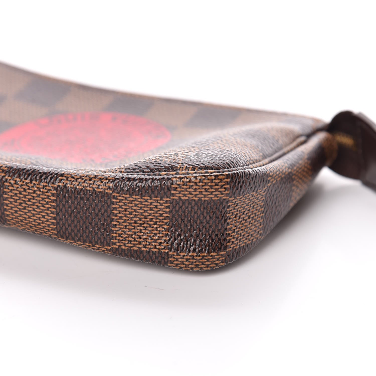 Louis Vuitton Damier Ebene Complice Trunks and Bags Mini Pochette Accessories Red 6 of 11