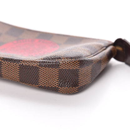 Louis Vuitton Damier Ebene Complice Trunks and Bags Mini Pochette Accessories Red 6 of 11